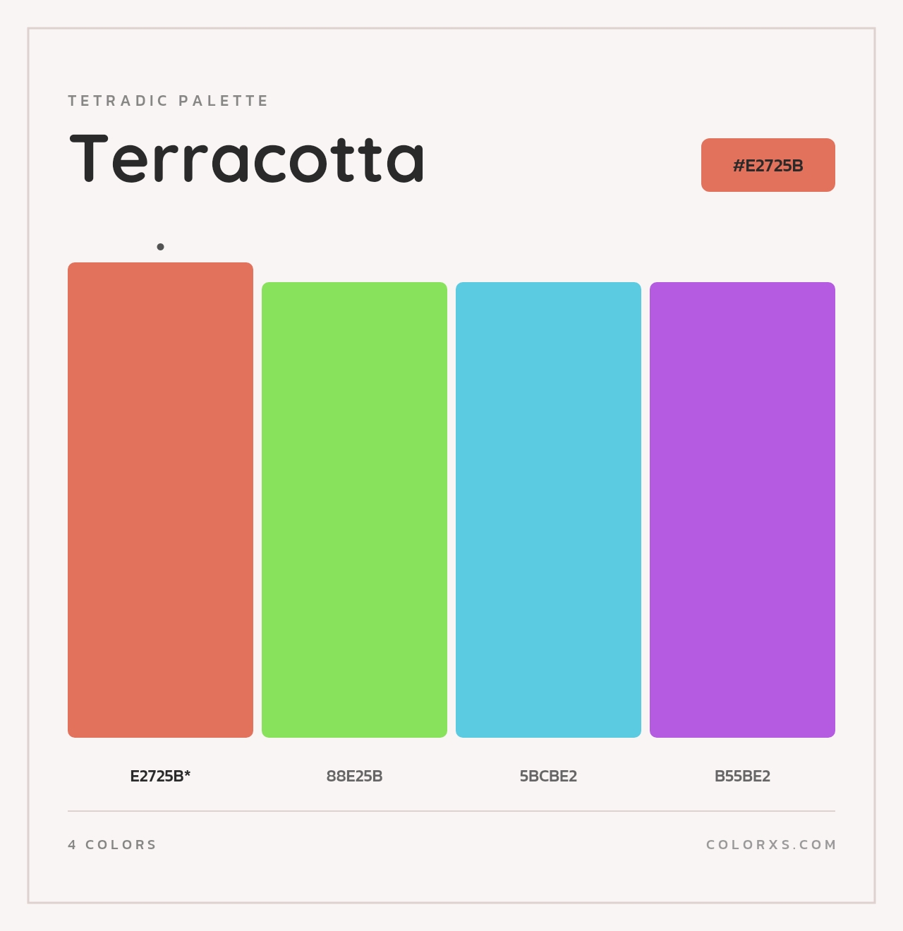Terracotta - Tetradic Color Palette