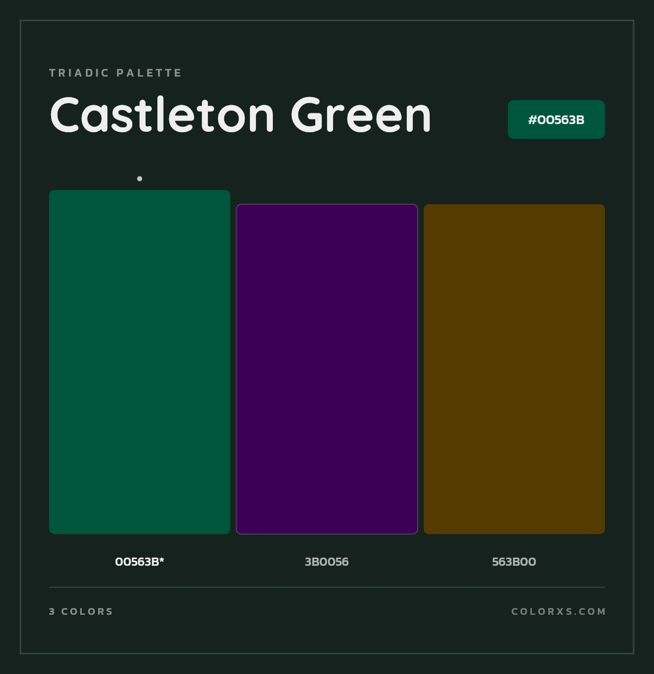 Castleton Green - Triadic Color Palette