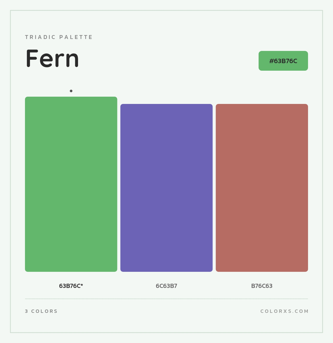 Fern - Triadic Color Palette