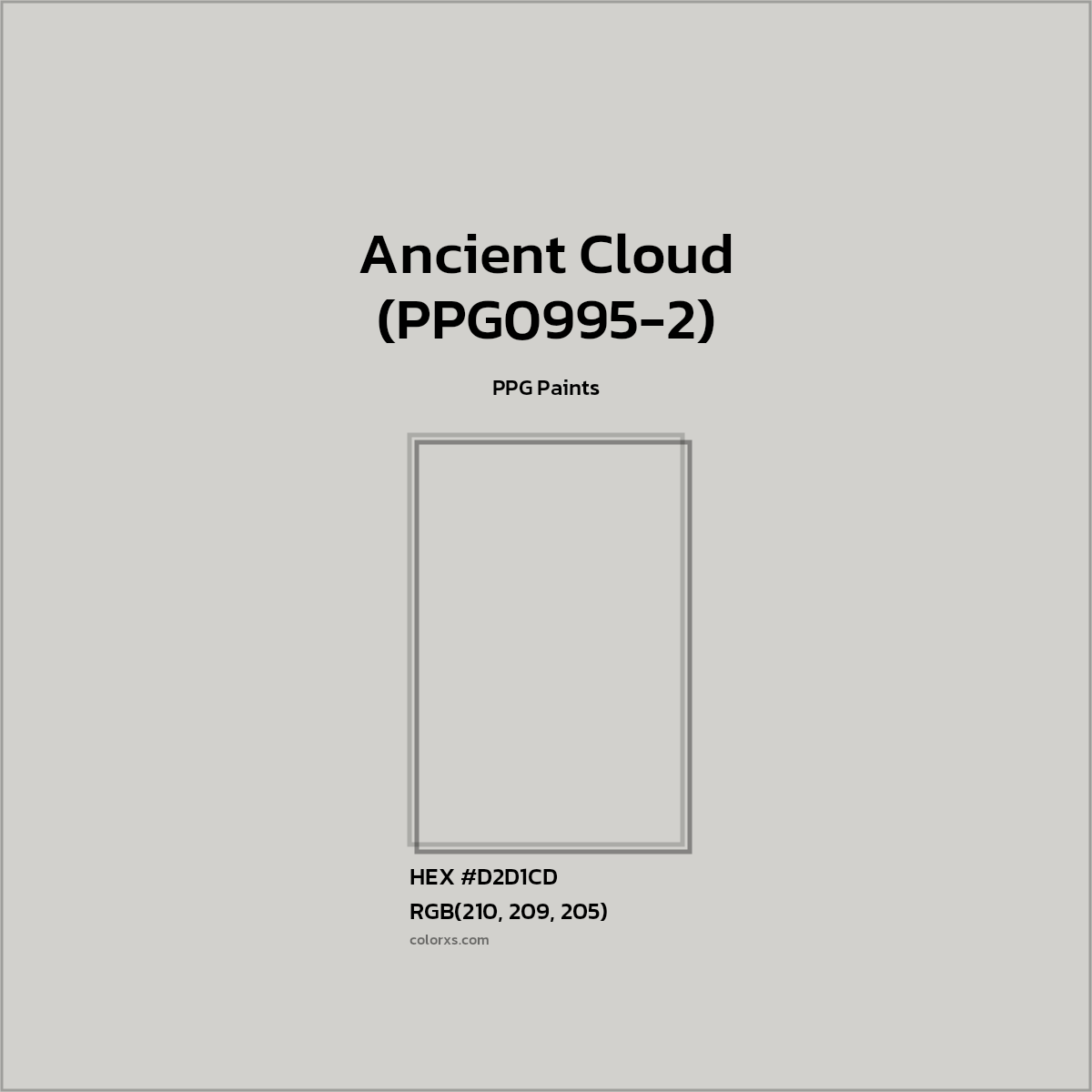 #D2D1CD Ancient Cloud (PPG0995-2) Paint PPG Paints - Color codes and meaning | Matching colors and paints