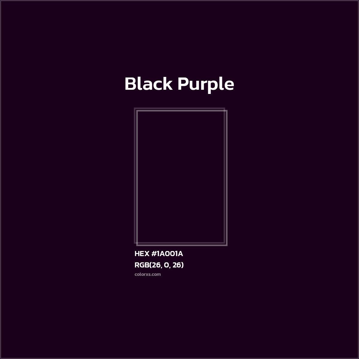 #1A001A Black Purple Color  - Color codes and meaning | Matching colors and paints