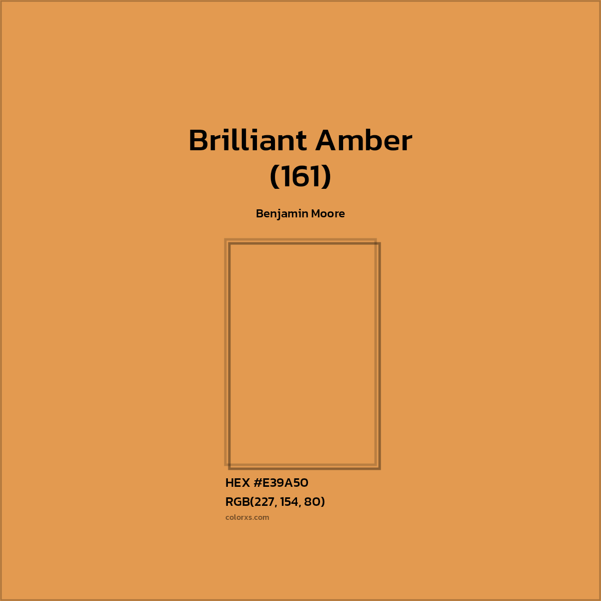 #E39A50 Brilliant Amber (161) Paint Benjamin Moore - Color codes and meaning | Matching colors and paints