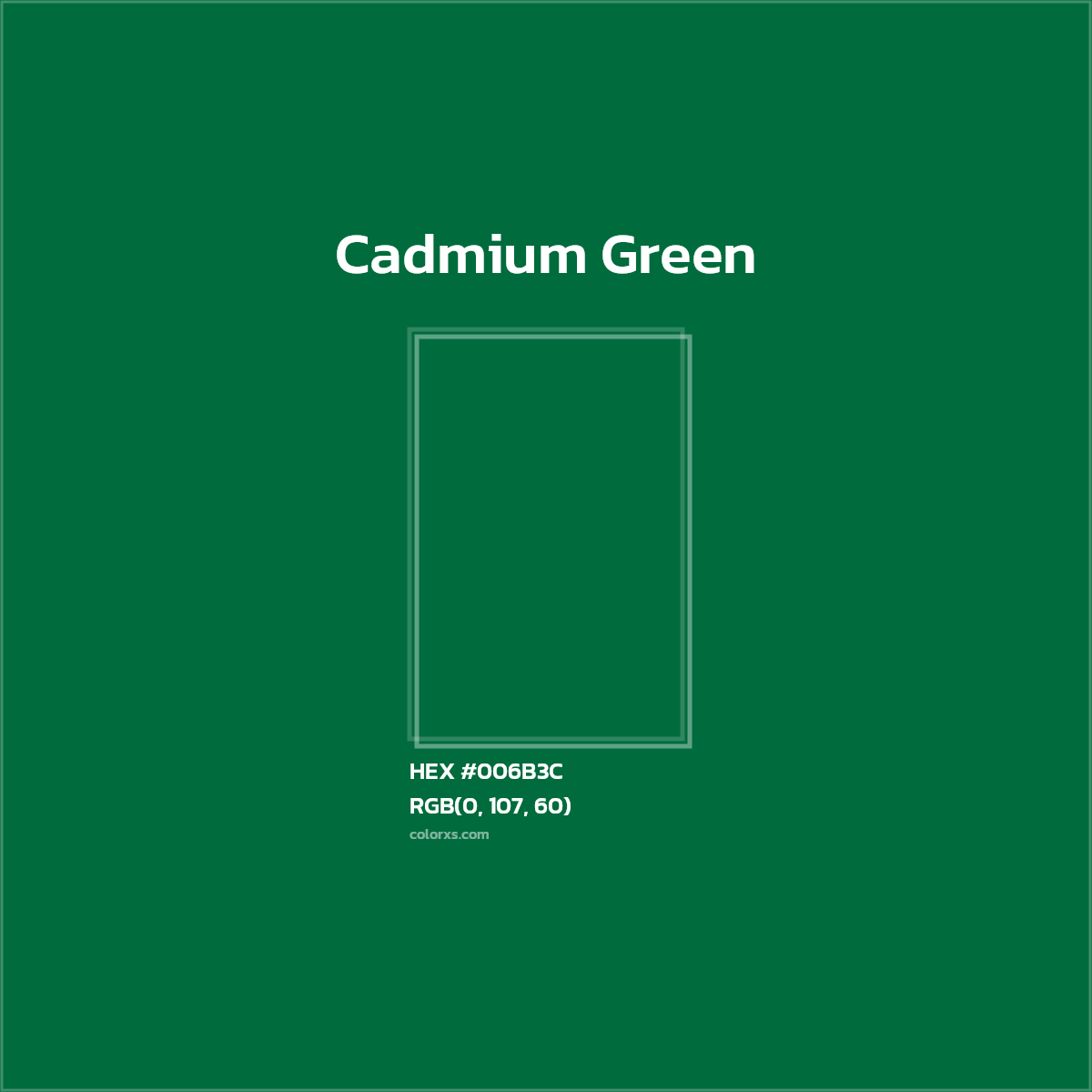#006B3C Cadmium Green Color  - Color codes and meaning | Matching colors and paints