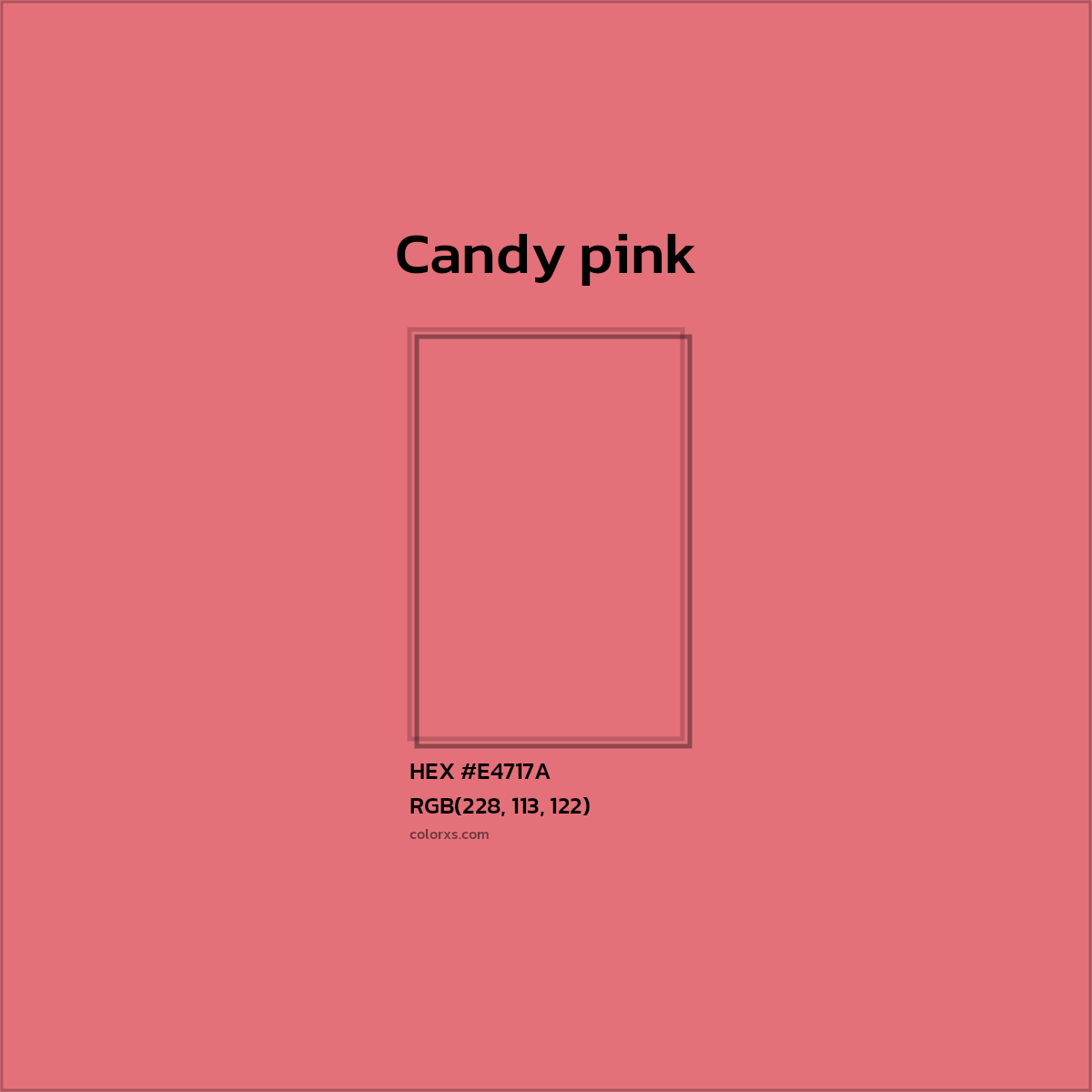 #E4717A Candy pink Color  - Color codes and meaning | Matching colors and paints