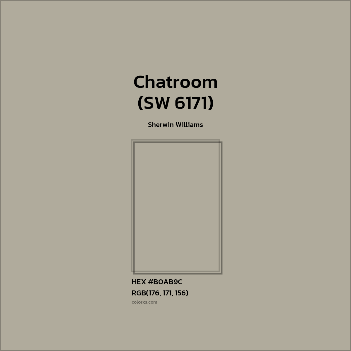 #B0AB9C Chatroom (SW 6171) Paint Sherwin Williams - Color codes and meaning | Matching colors and paints