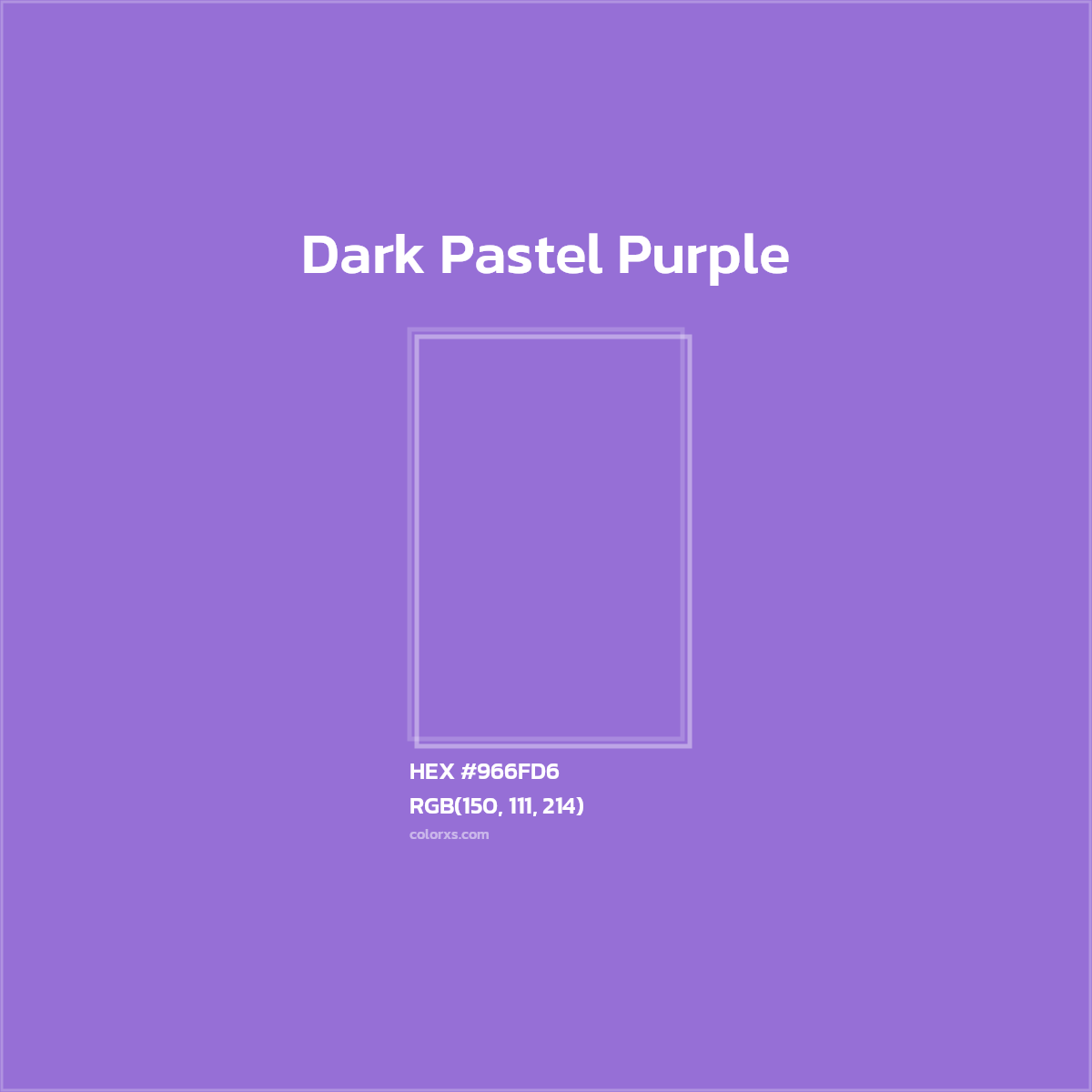#966FD6 Dark Pastel Purple Color  - Color codes and meaning | Matching colors and paints