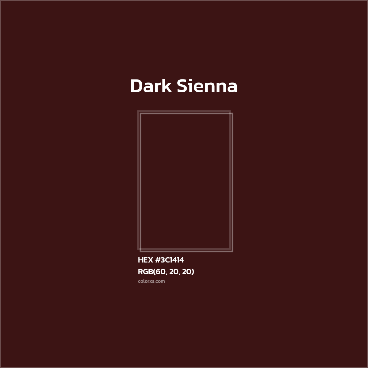 #3C1414 Dark Sienna Color  - Color codes and meaning | Matching colors and paints