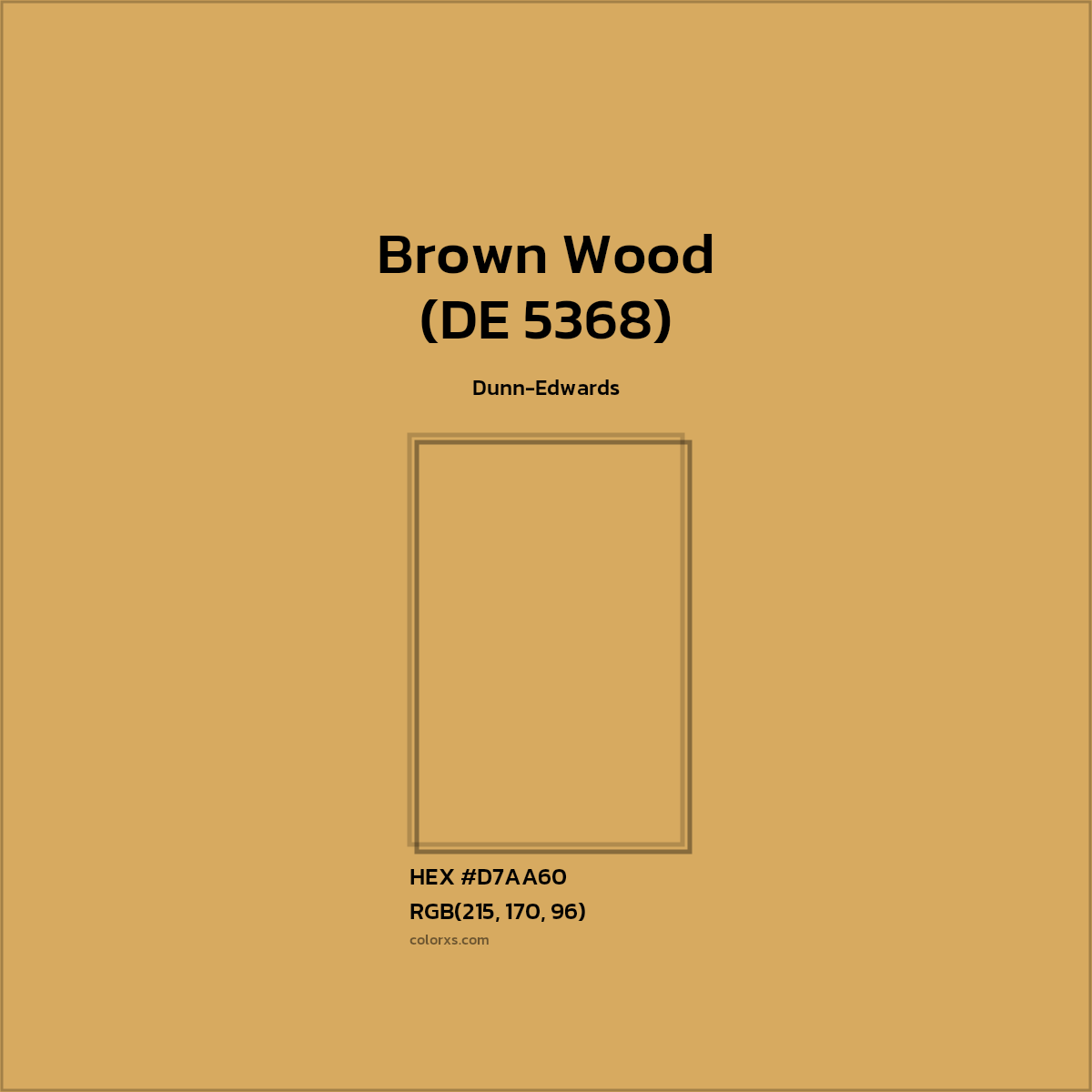 #D7AA60 Brown Wood (DE 5368) Paint Dunn-Edwards - Color codes and meaning | Matching colors and paints