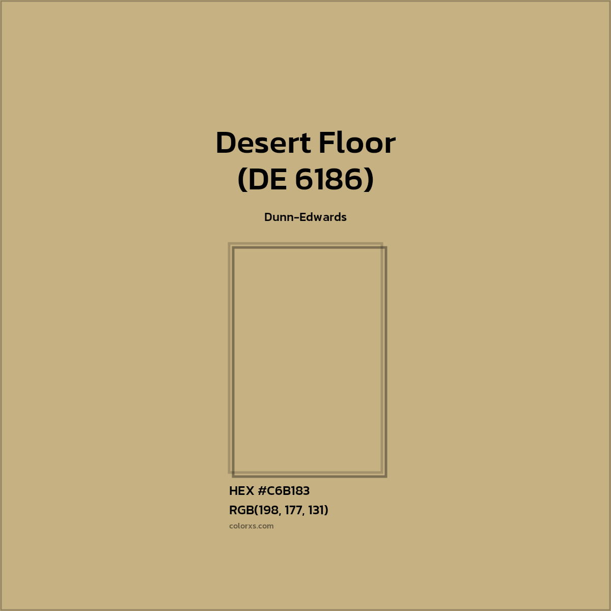 #C6B183 Desert Floor (DE 6186) Paint Dunn-Edwards - Color codes and meaning | Matching colors and paints