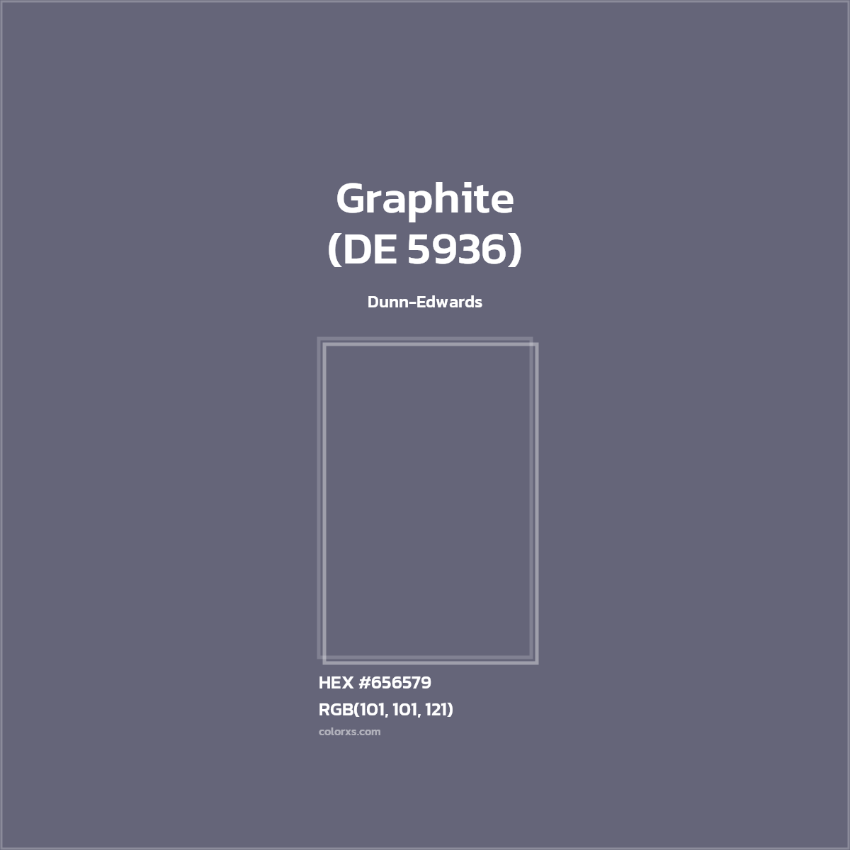 #656579 Graphite (DE 5936) Paint Dunn-Edwards - Color codes and meaning | Matching colors and paints