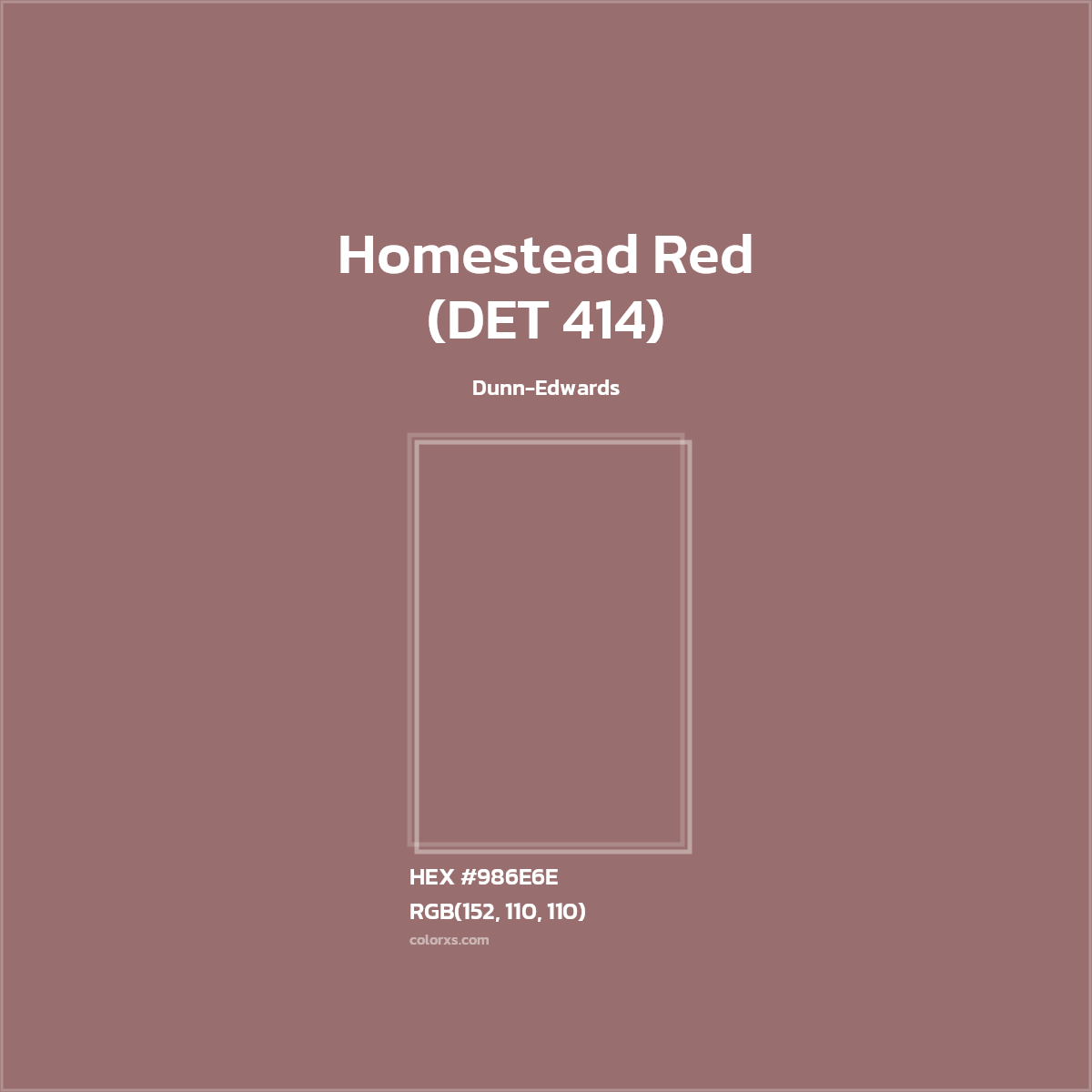 #986E6E Homestead Red (DET 414) Paint Dunn-Edwards - Color codes and meaning | Matching colors and paints