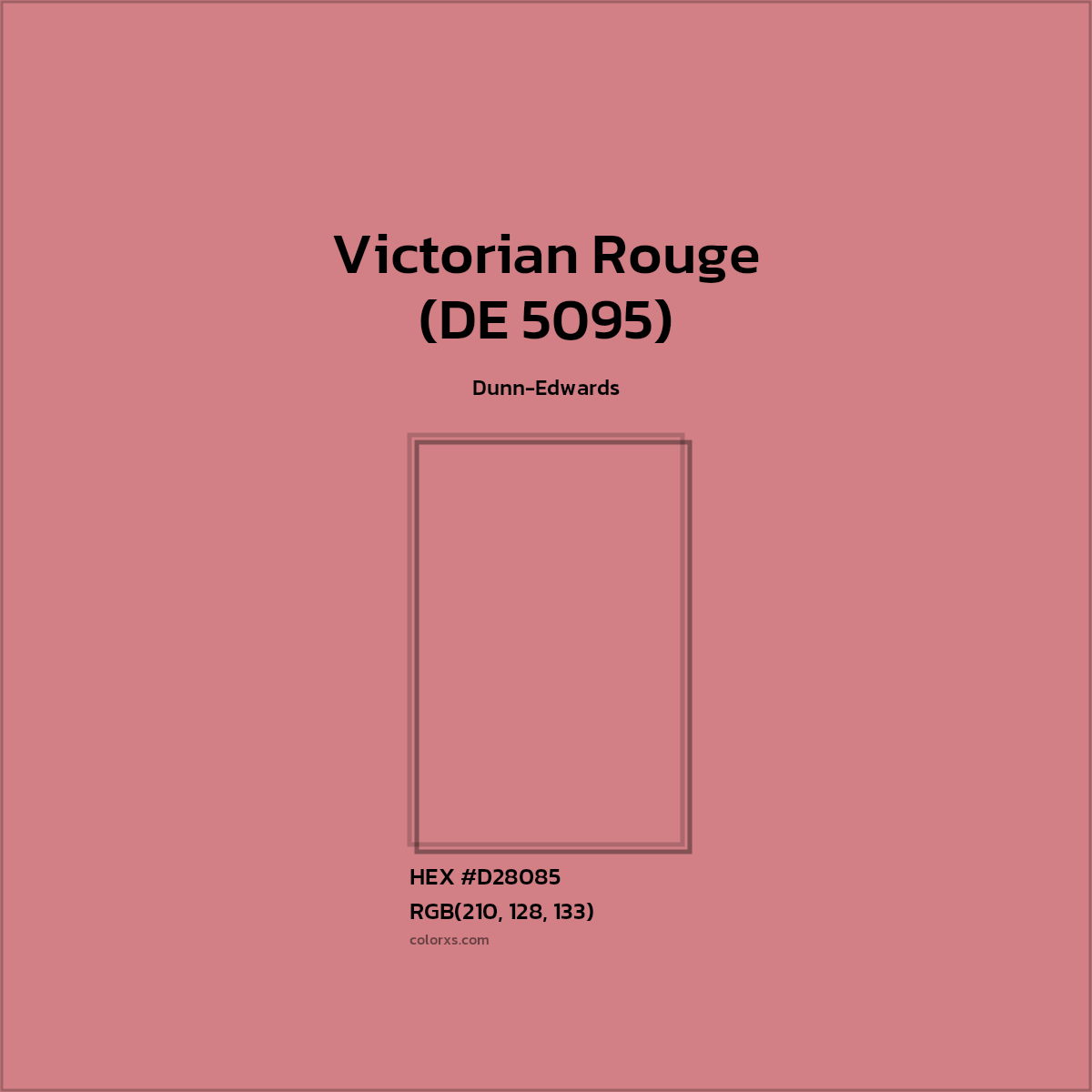 #D28085 Victorian Rouge (DE 5095) Paint Dunn-Edwards - Color codes and meaning | Matching colors and paints