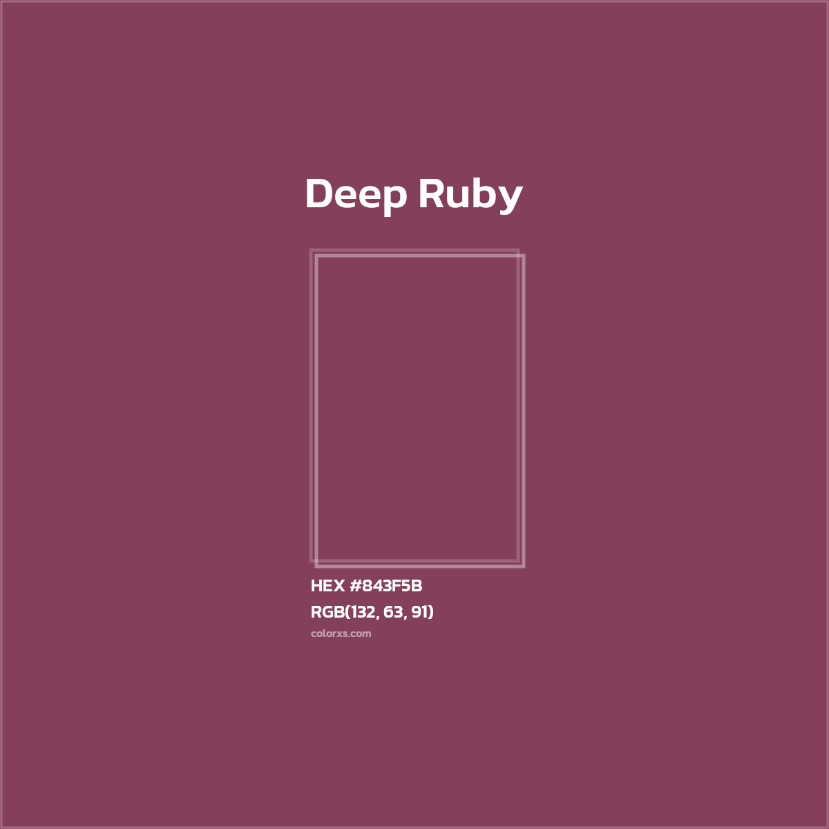 #843F5B Deep Ruby Color  - Color codes and meaning | Matching colors and paints