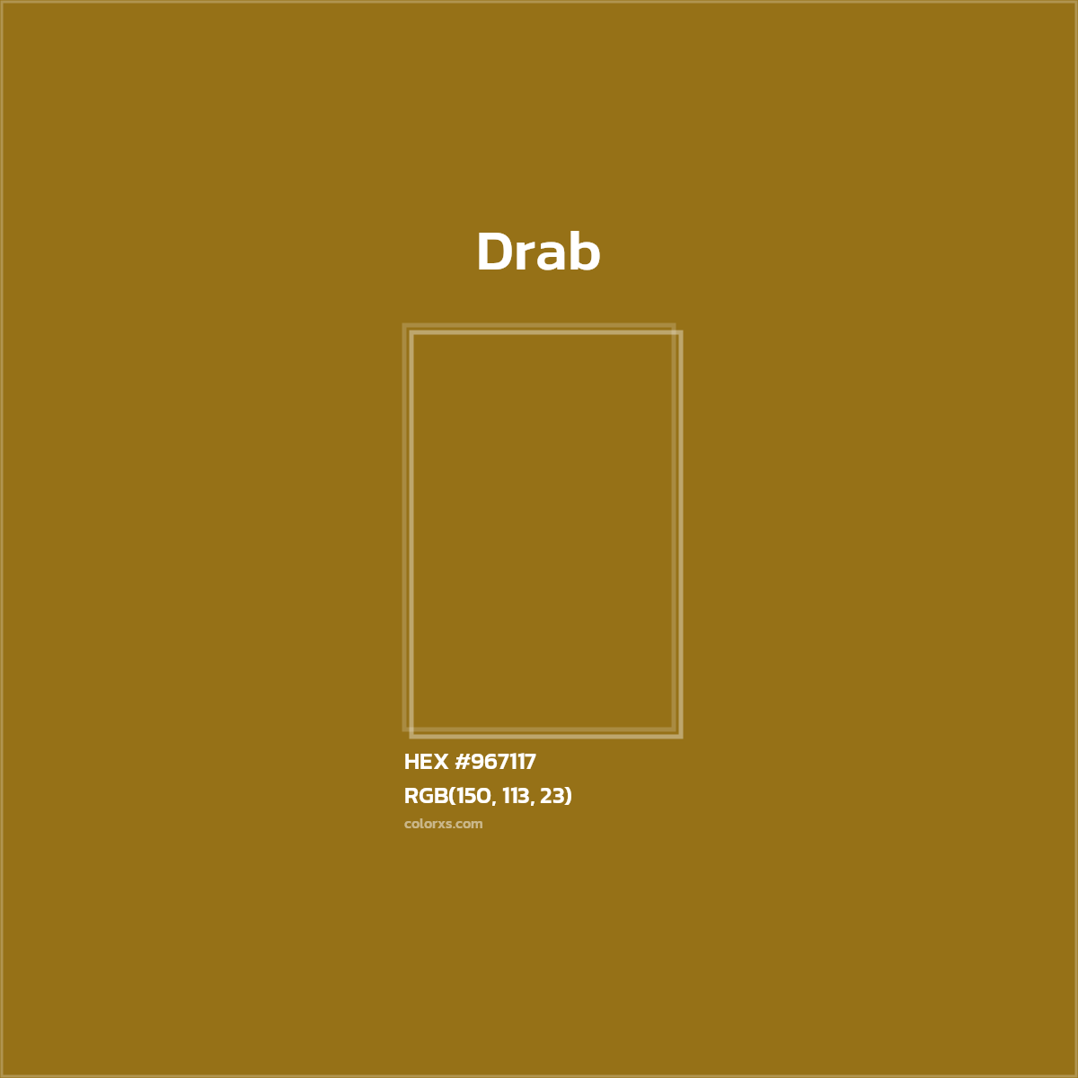 #967117 Drab Color  - Color codes and meaning | Matching colors and paints