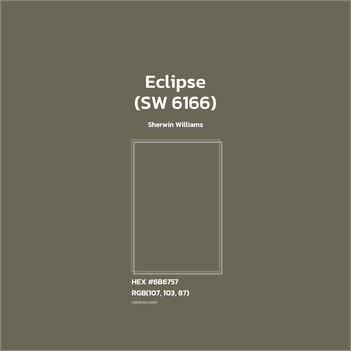 #6B6757 Eclipse (SW 6166) Paint Sherwin Williams - Color codes and meaning | Matching colors and paints