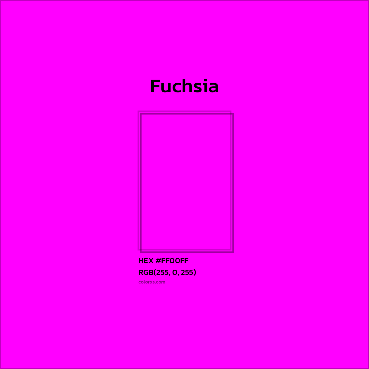 #FF00FF Fuchsia Color  - Color codes and meaning | Matching colors and paints