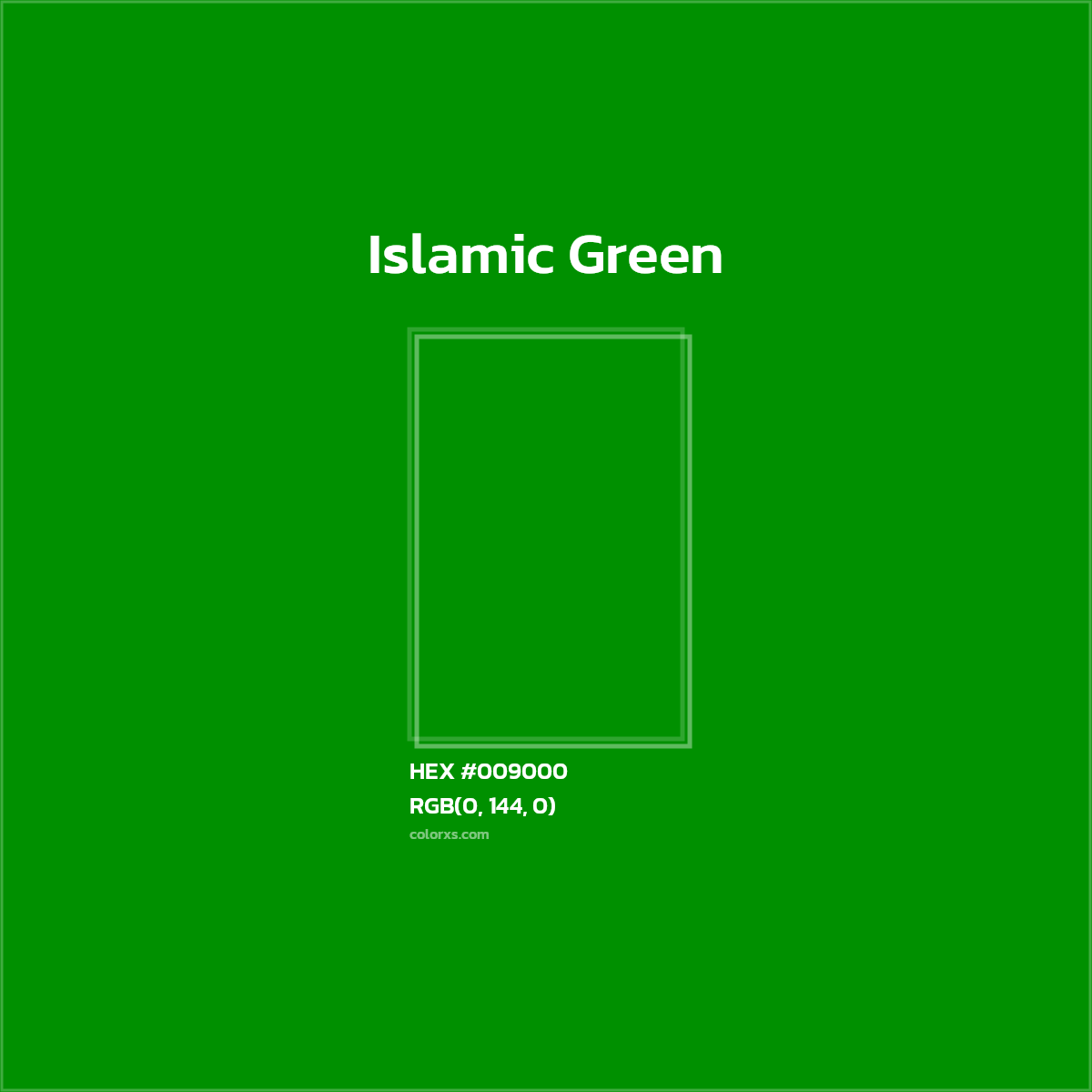 #009000 Islamic Green Color  - Color codes and meaning | Matching colors and paints
