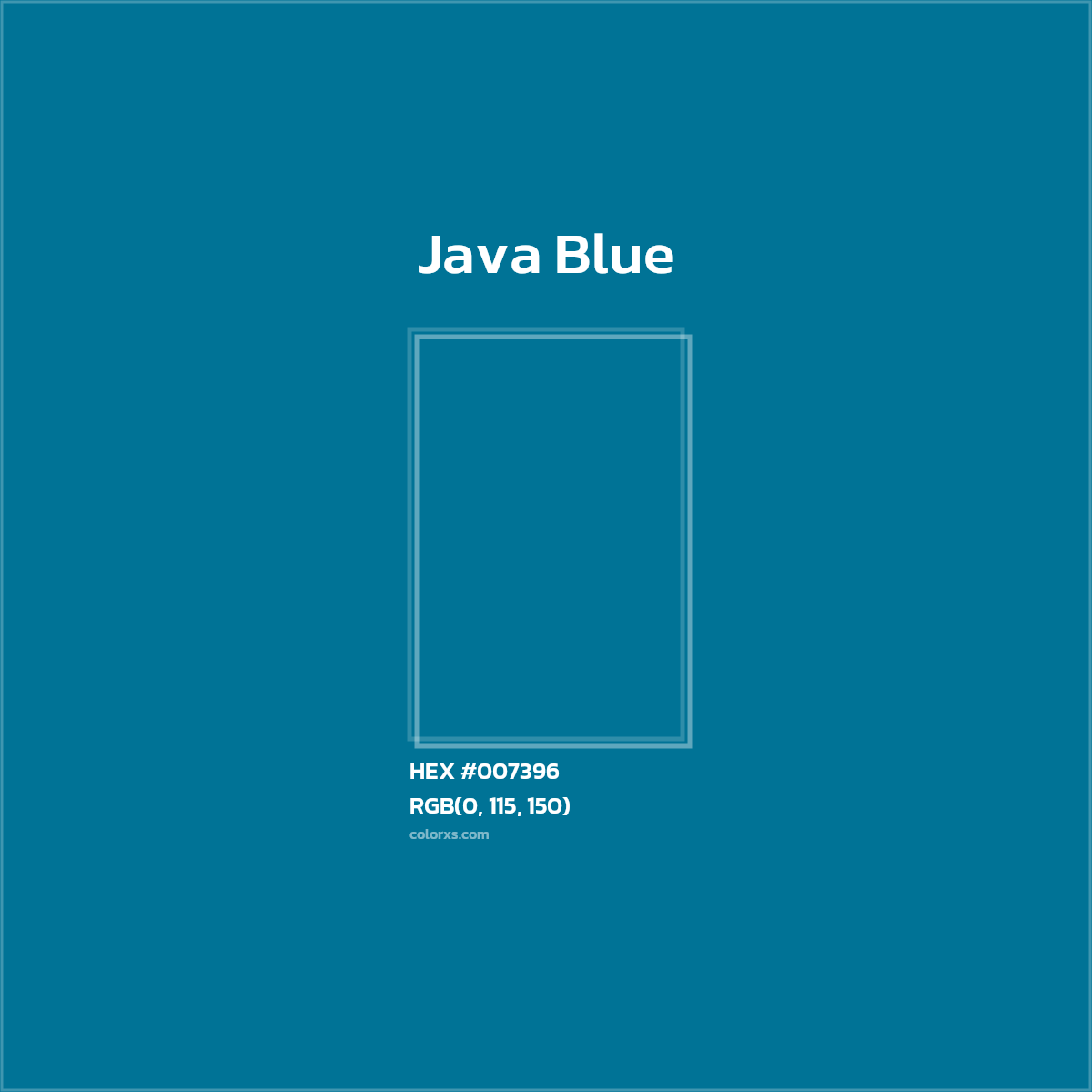 #007396 Java Blue Other Brand - Color codes and meaning | Matching colors and paints
