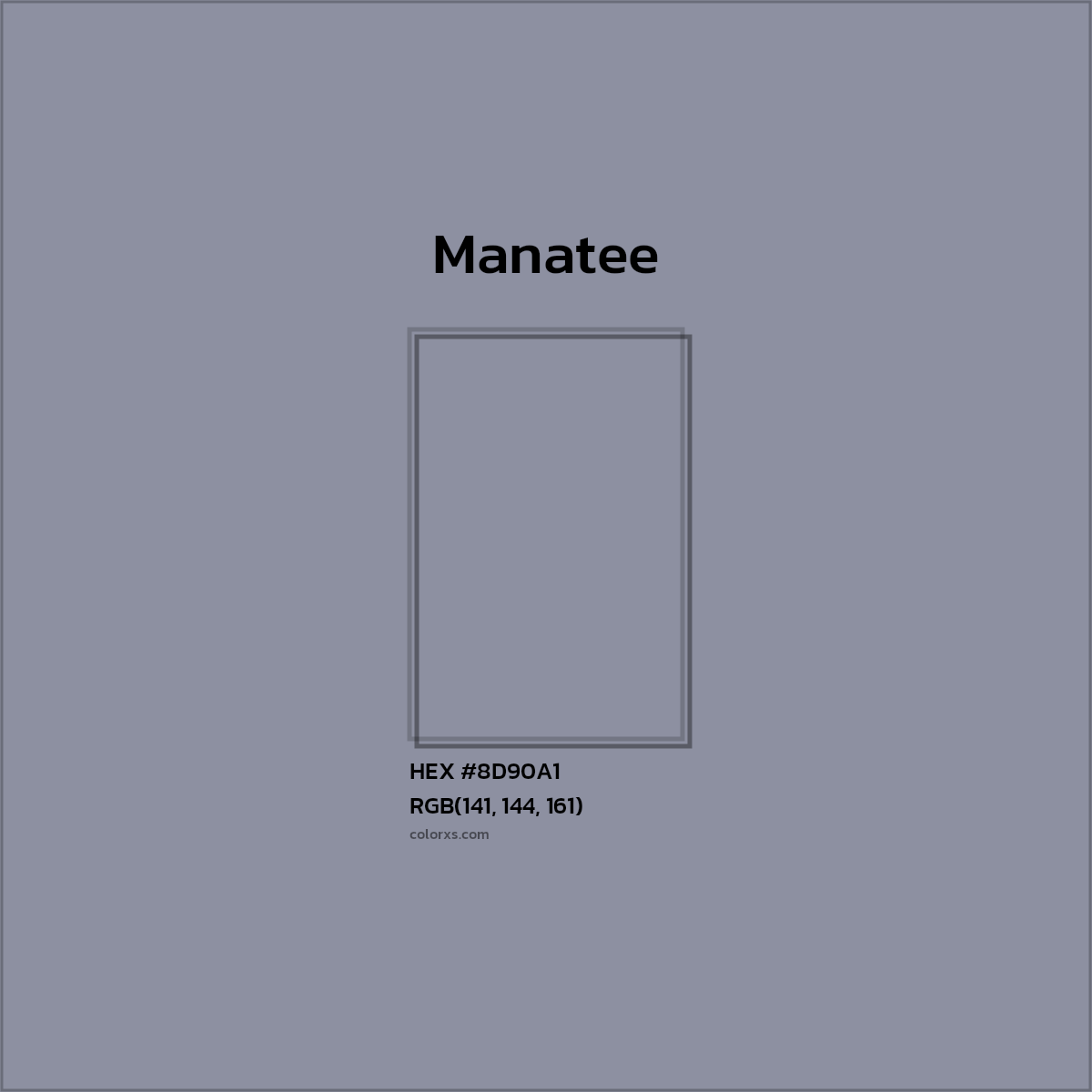 #8D90A1 Manatee Color Crayola Crayons - Color codes and meaning | Matching colors and paints