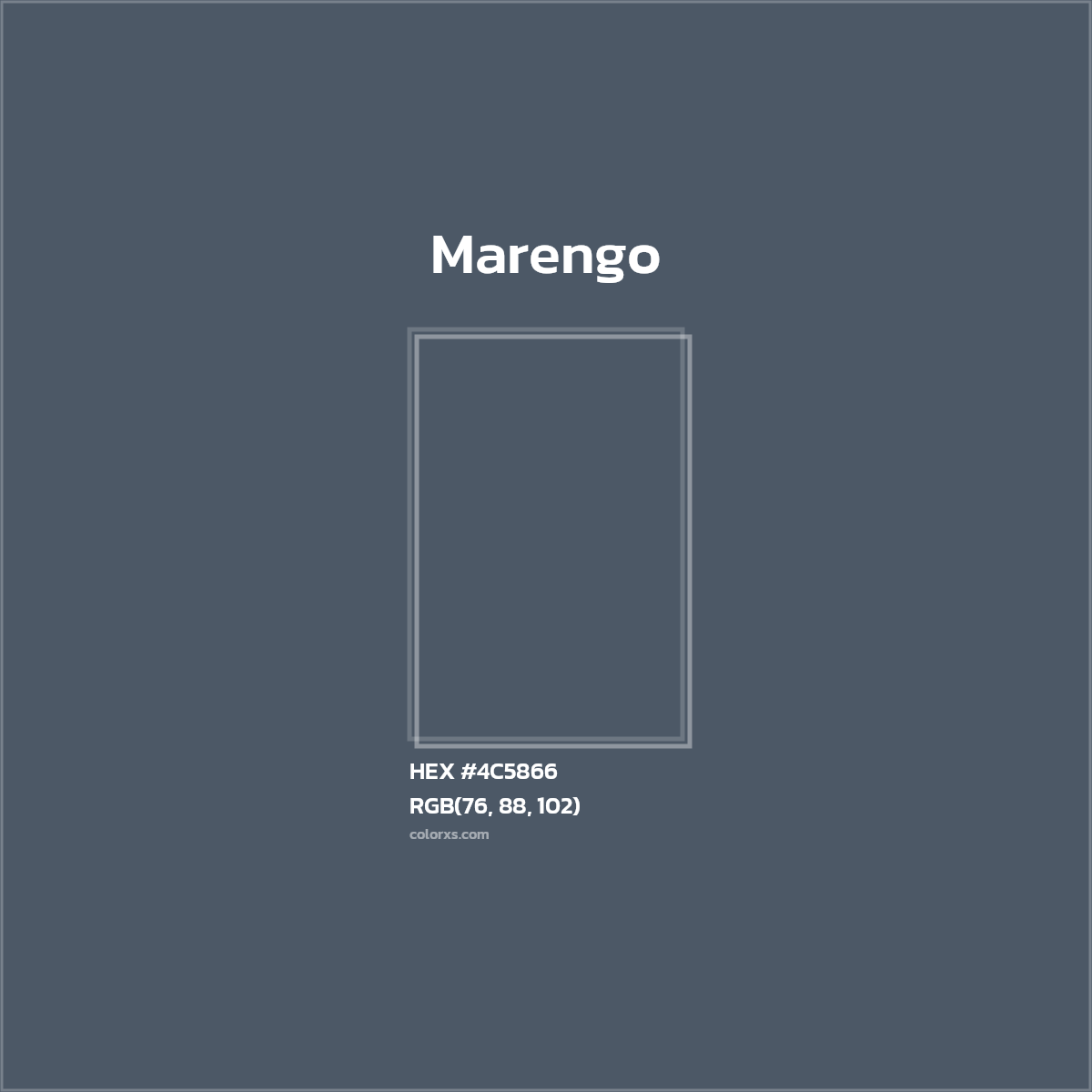 #4C5866 Marengo Color  - Color codes and meaning | Matching colors and paints