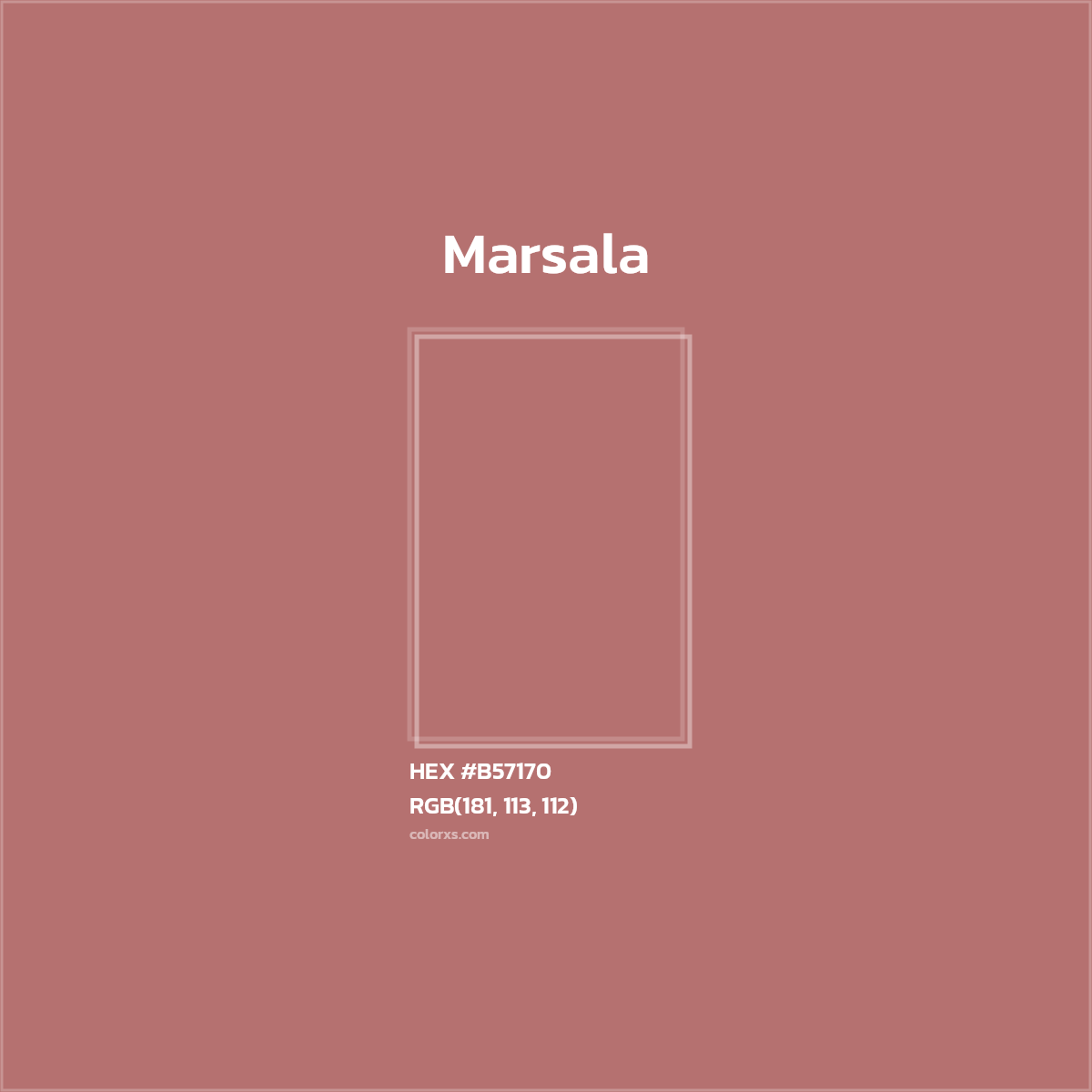 #B57170 Marsala Color  - Color codes and meaning | Matching colors and paints