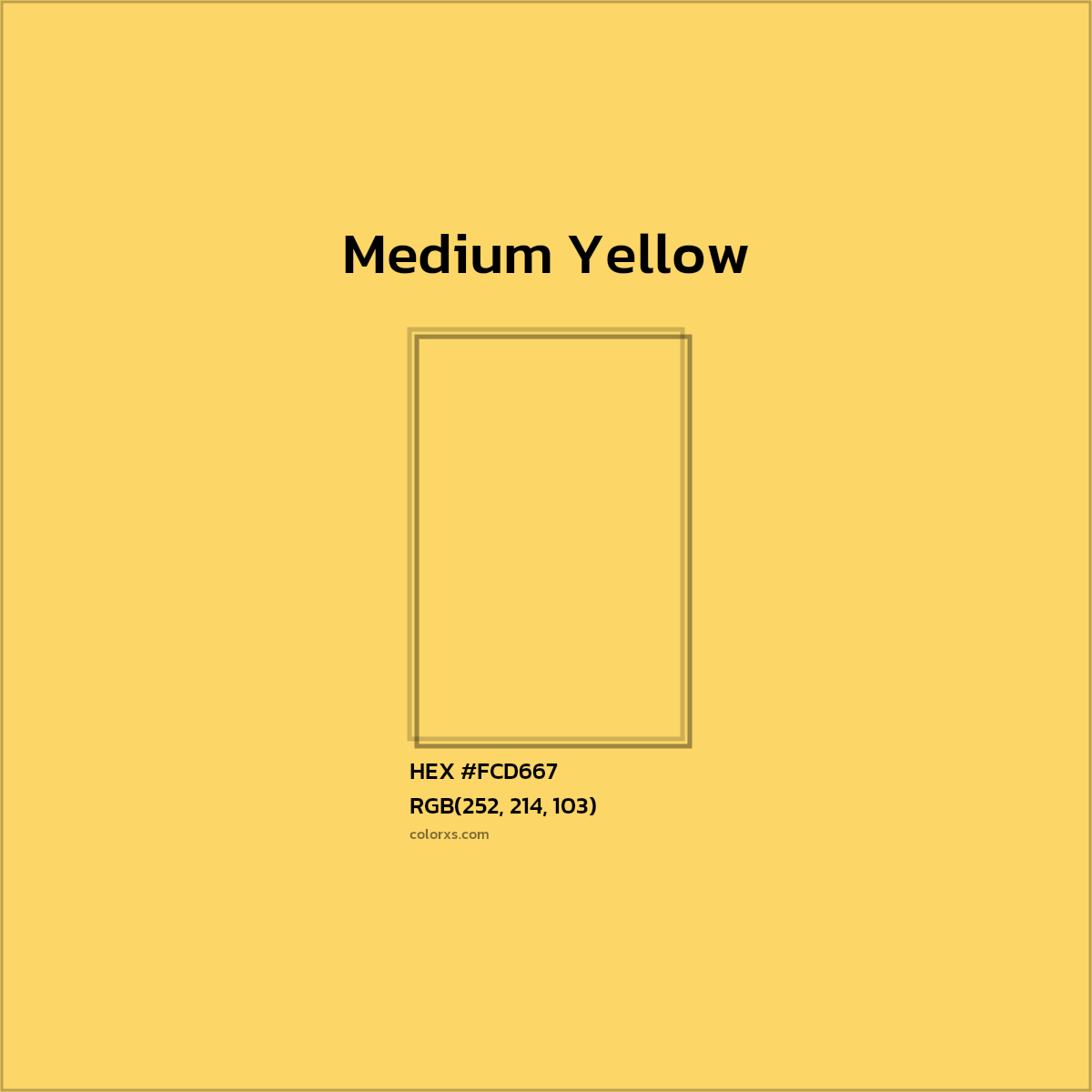 #FCD667 Medium Yellow Color Crayola Crayons - Color codes and meaning | Matching colors and paints