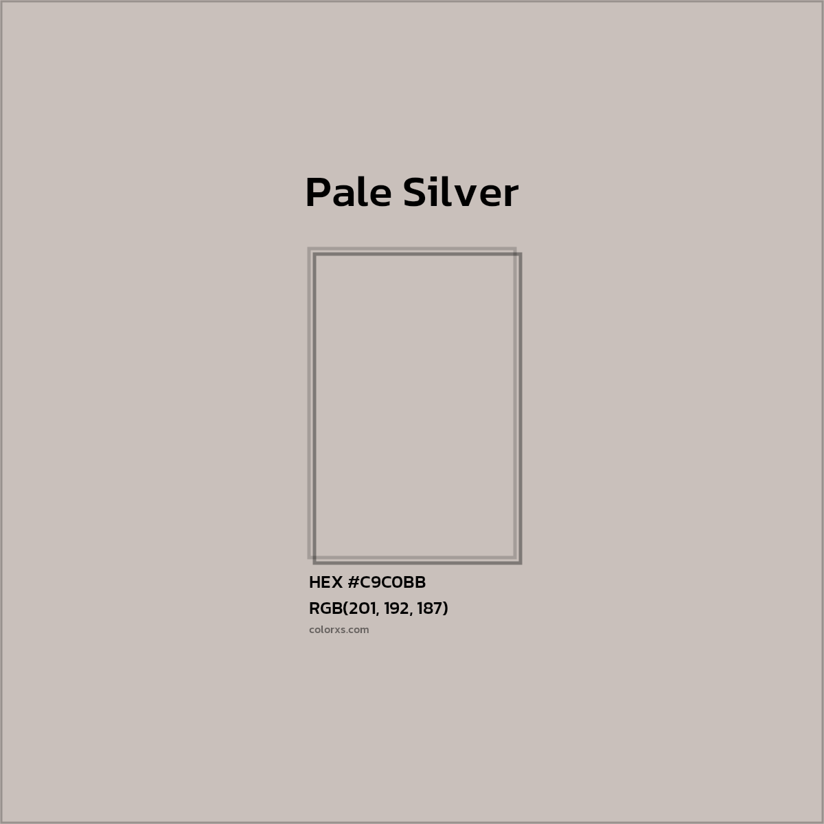#C9C0BB Pale Silver Color Crayola Crayons - Color codes and meaning | Matching colors and paints