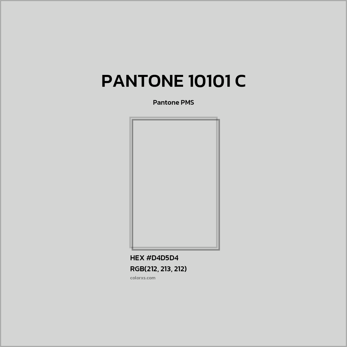 #D4D5D4 PANTONE 10101 C CMS Pantone PMS - Color codes and meaning | Matching colors and paints