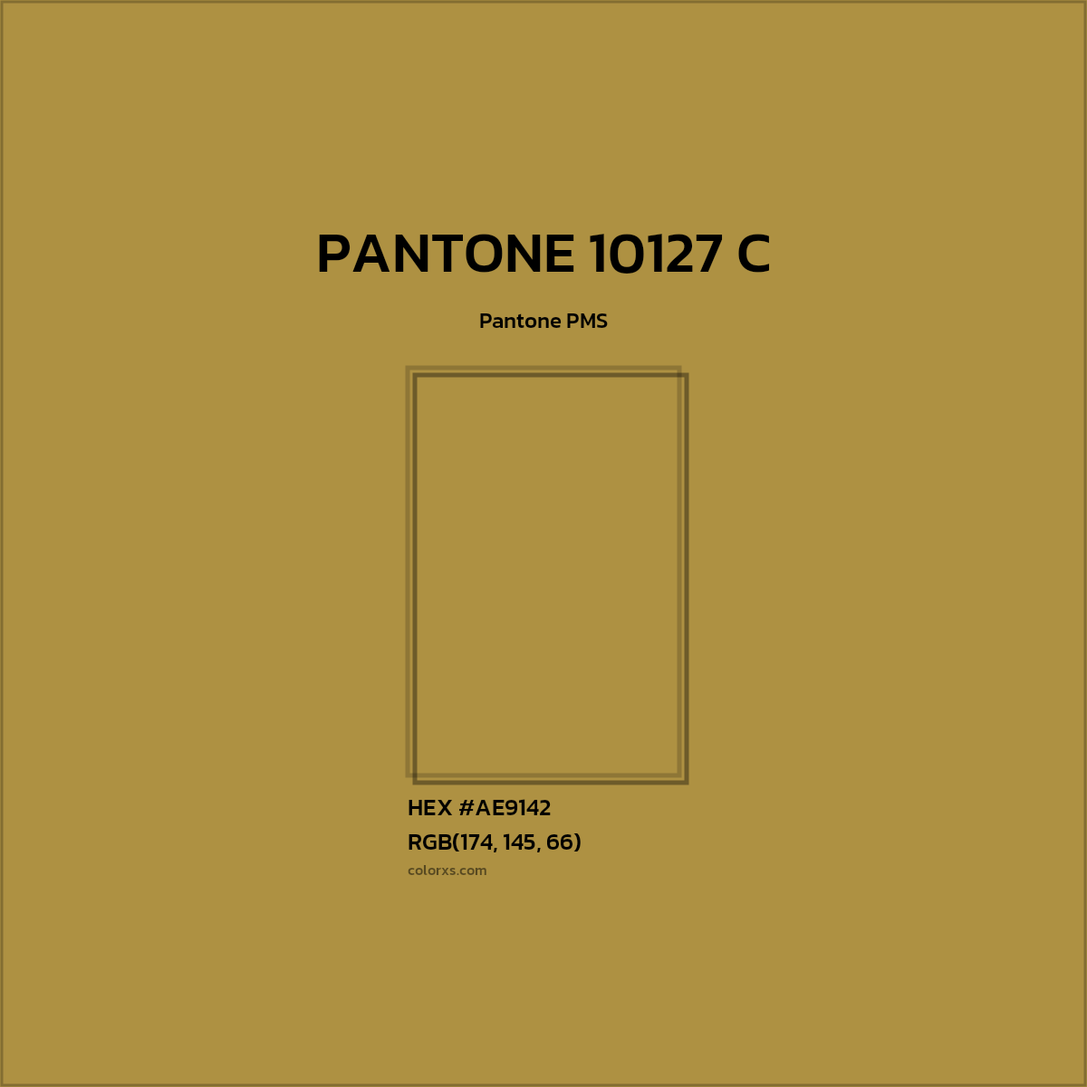 #AE9142 PANTONE 10127 C CMS Pantone PMS - Color codes and meaning | Matching colors and paints