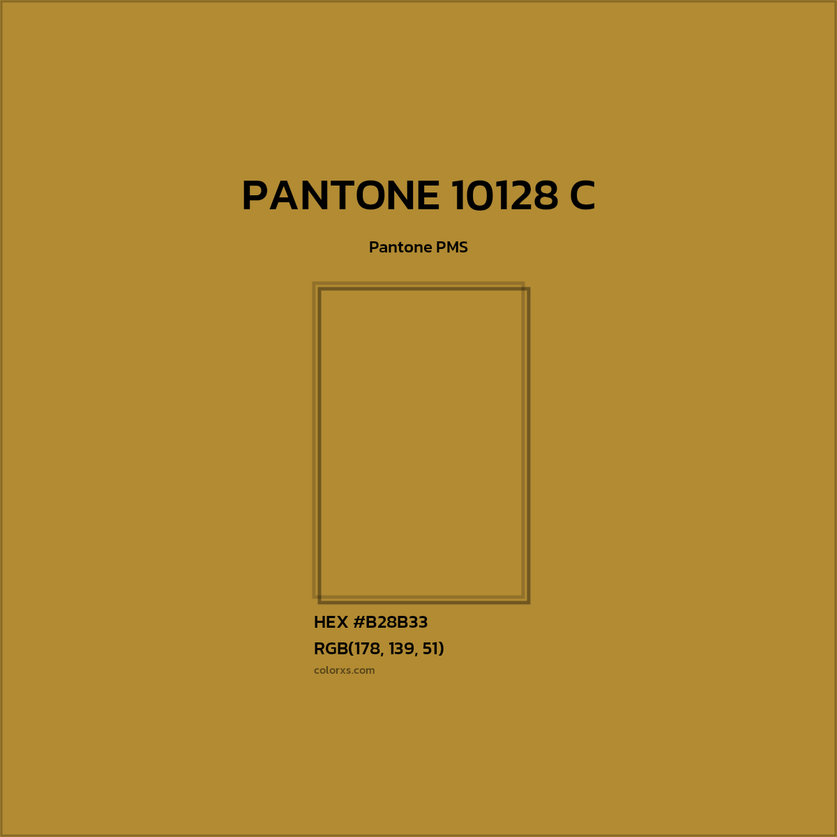 #B28B33 PANTONE 10128 C CMS Pantone PMS - Color codes and meaning | Matching colors and paints