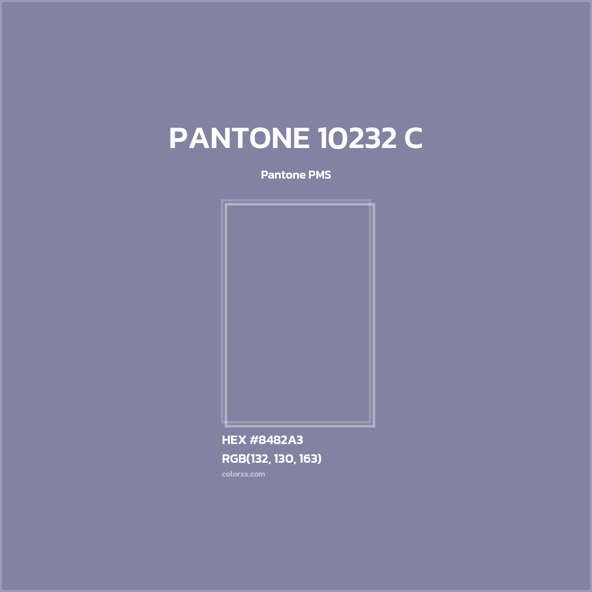 #8482A3 PANTONE 10232 C CMS Pantone PMS - Color codes and meaning | Matching colors and paints