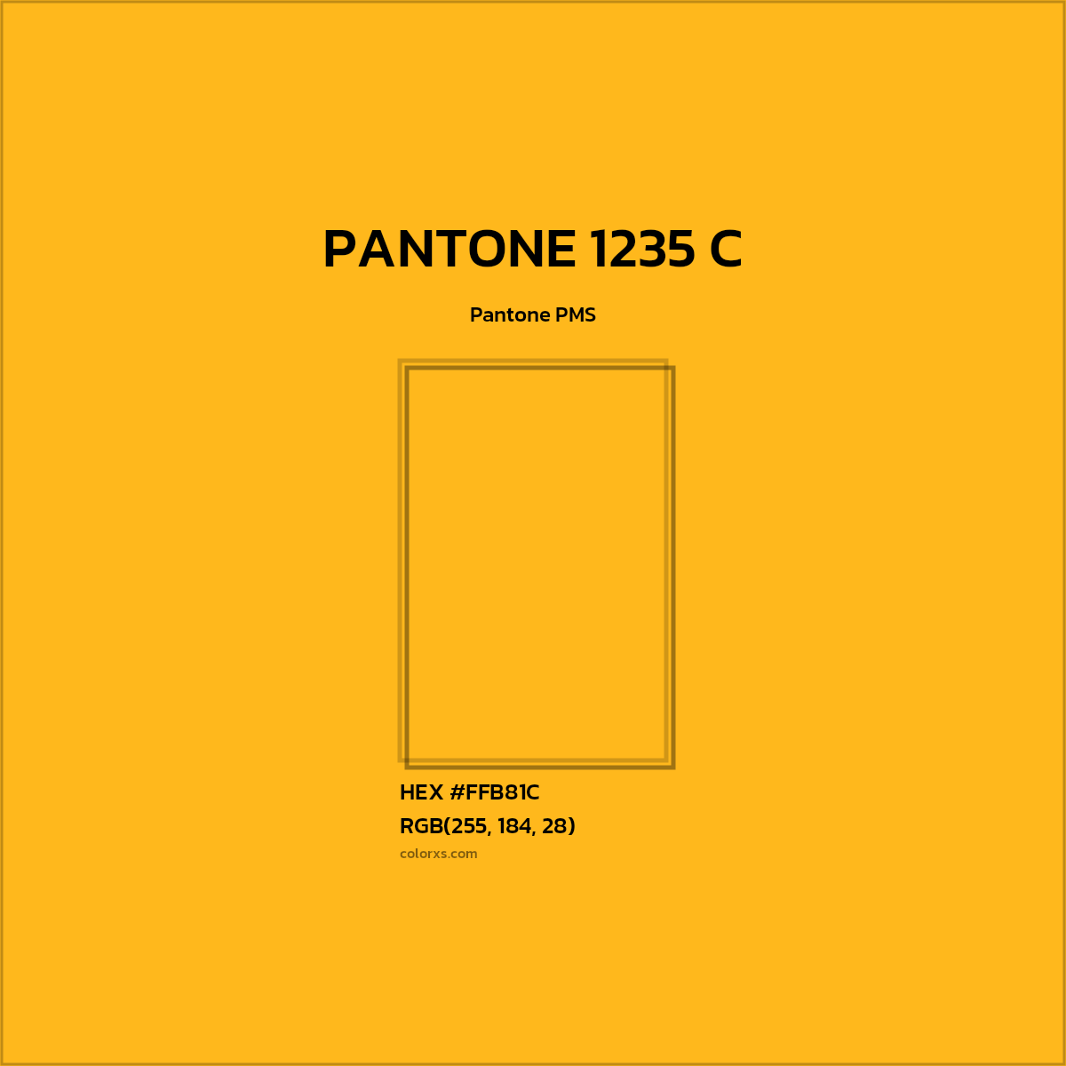 #FFB81C PANTONE 1235 C CMS Pantone PMS - Color codes and meaning | Matching colors and paints