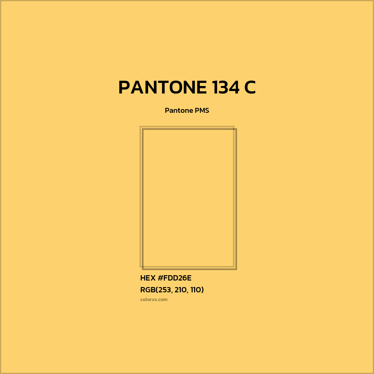 #FDD26E PANTONE 134 C CMS Pantone PMS - Color codes and meaning | Matching colors and paints