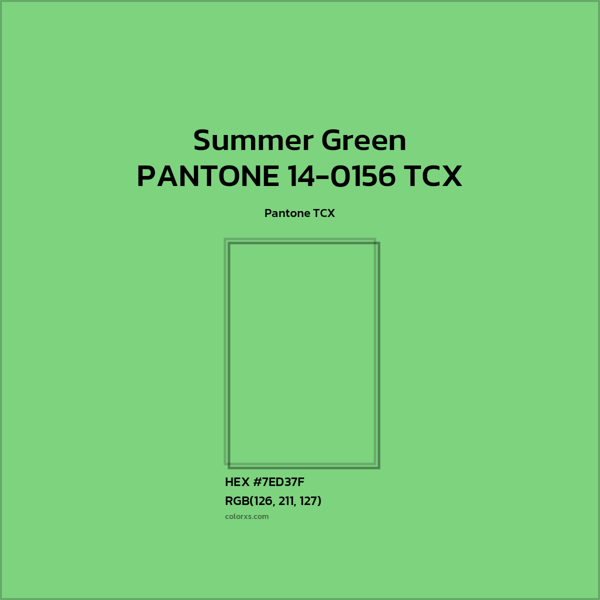 #7FD37F PANTONE 14-0156 TCX - Summer Green CMS Pantone TCX - Color codes and meaning | Matching colors and paints