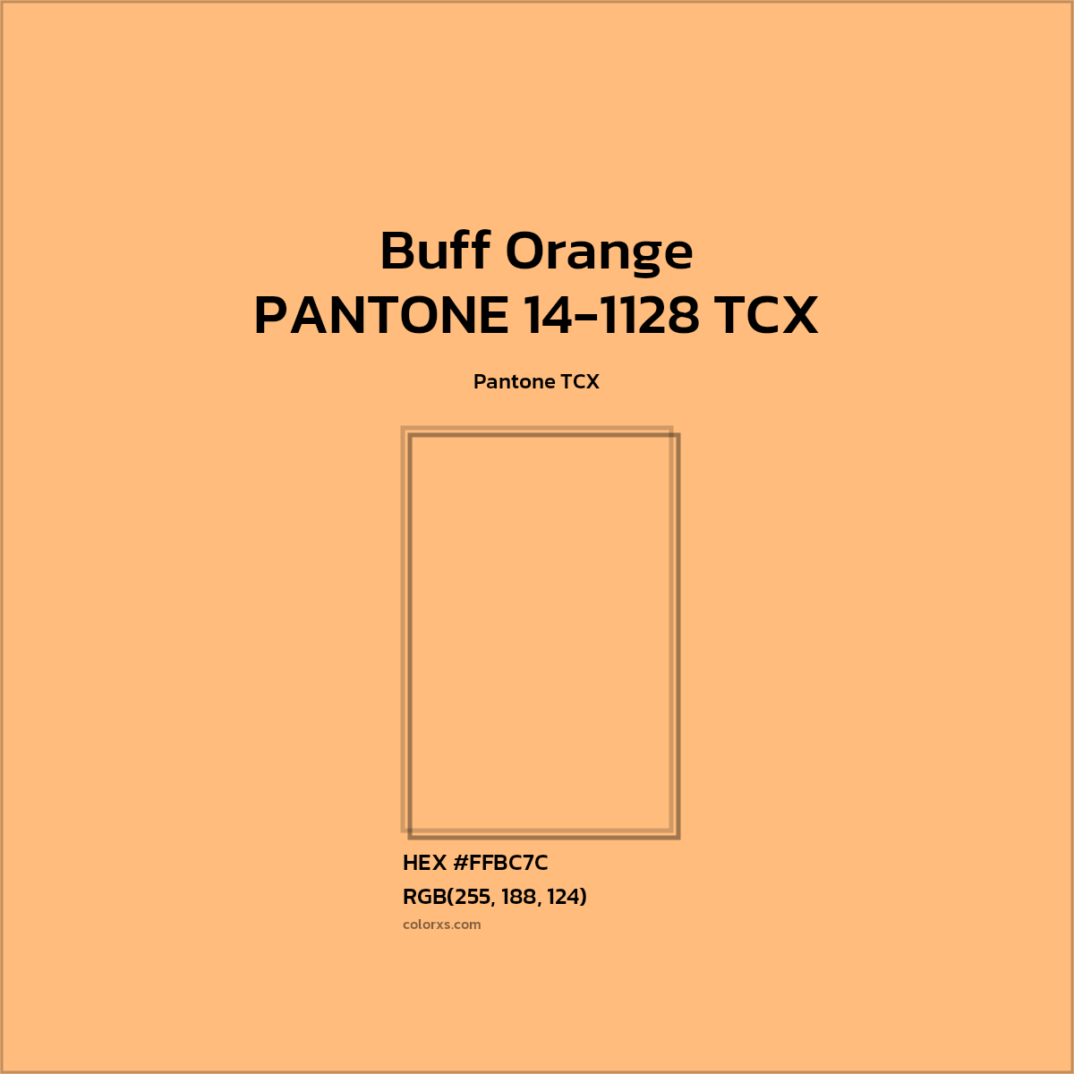 #FFBB7C PANTONE 14-1128 TCX - Buff Orange CMS Pantone TCX - Color codes and meaning | Matching colors and paints