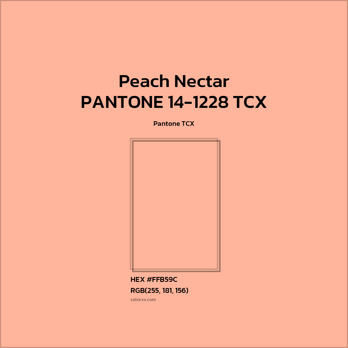 #FFB59B PANTONE 14-1228 TCX - Peach Nectar CMS Pantone TCX - Color codes and meaning | Matching colors and paints