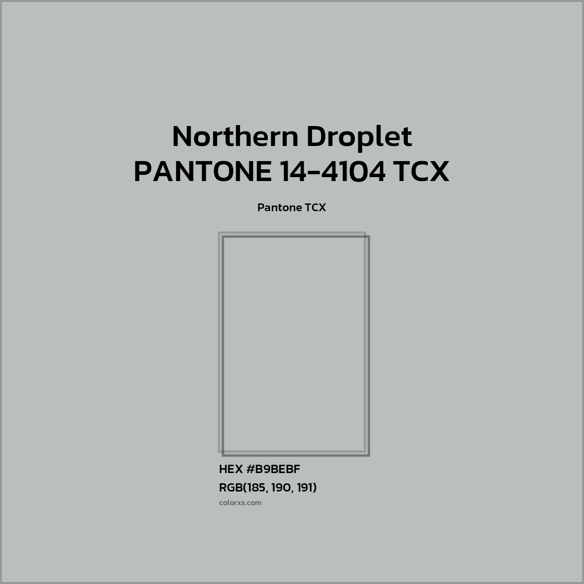 #BABEBF PANTONE 14-4104 TCX - Northern Droplet CMS Pantone TCX - Color codes and meaning | Matching colors and paints