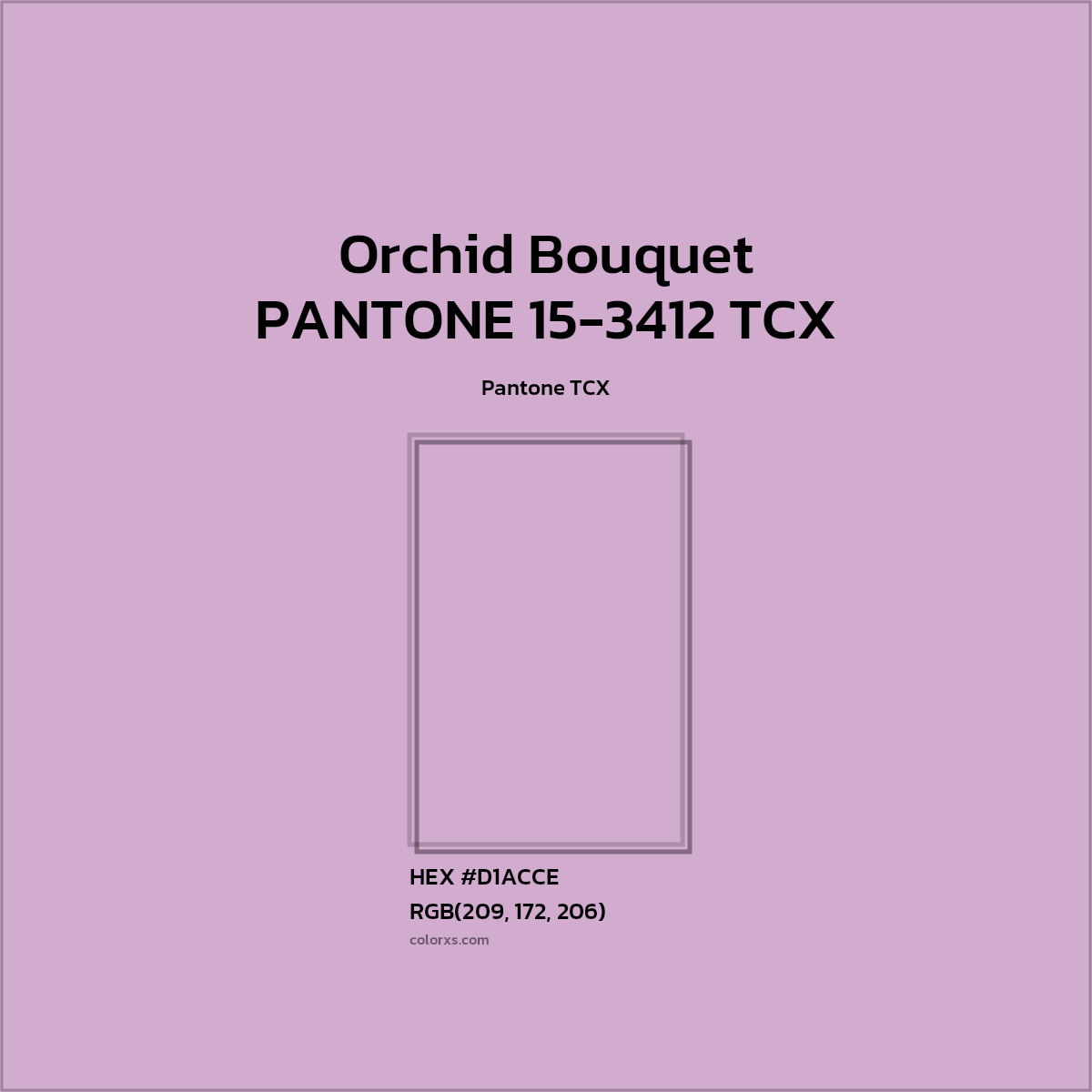 #D1ACCE PANTONE 15-3412 TCX - Orchid Bouquet CMS Pantone TCX - Color codes and meaning | Matching colors and paints