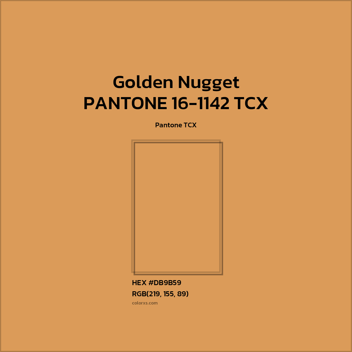 #DB9B59 PANTONE 16-1142 TCX - Golden Nugget CMS Pantone TCX - Color codes and meaning | Matching colors and paints