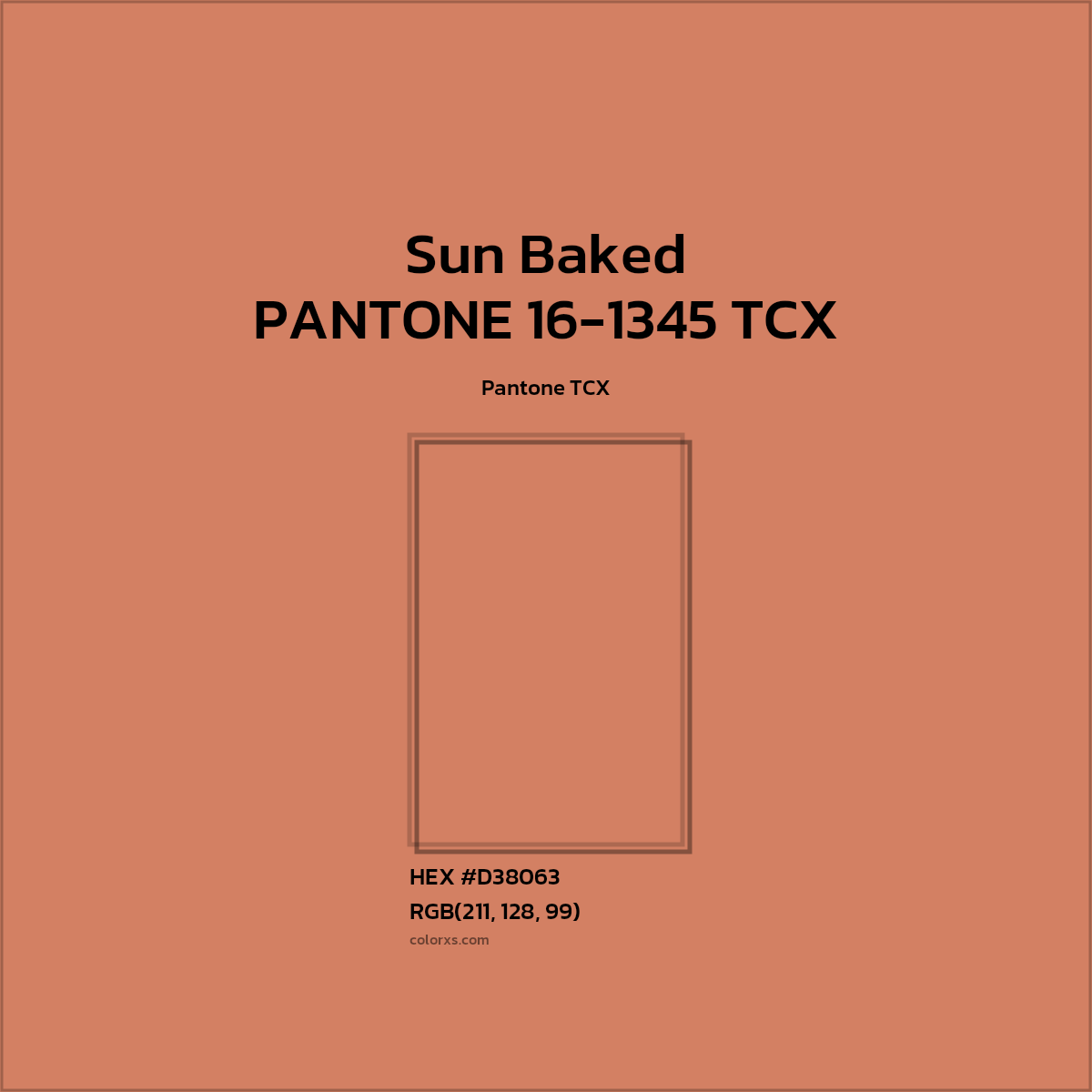 #D38063 PANTONE 16-1345 TCX - Sun Baked CMS Pantone TCX - Color codes and meaning | Matching colors and paints
