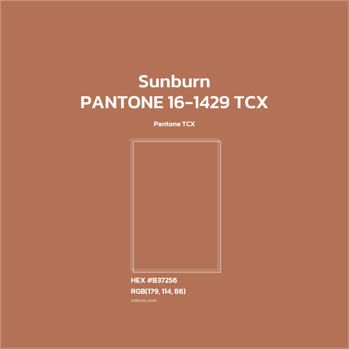 #B37256 PANTONE 16-1429 TCX - Sunburn CMS Pantone TCX - Color codes and meaning | Matching colors and paints