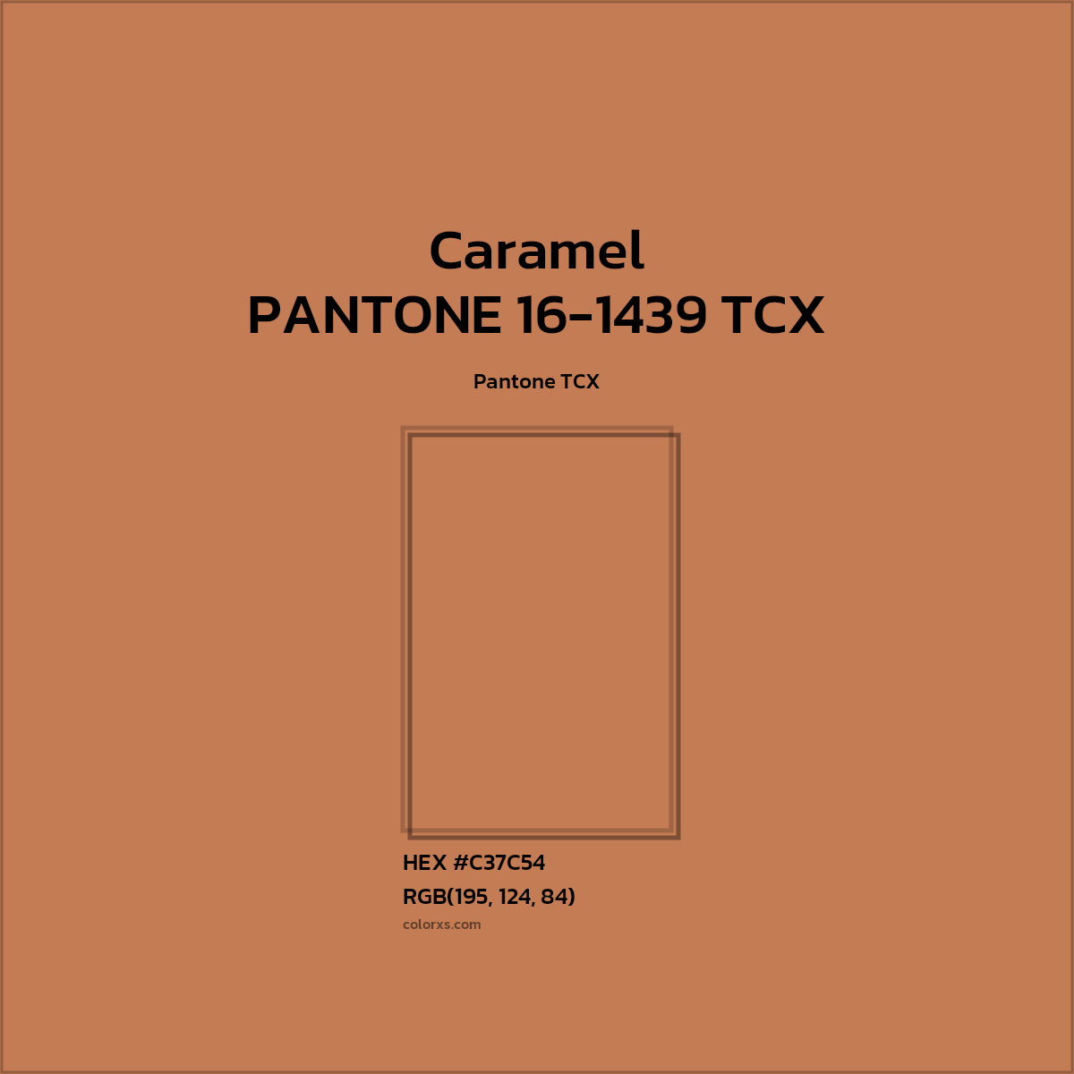 #C37C54 PANTONE 16-1439 TCX - Caramel CMS Pantone TCX - Color codes and meaning | Matching colors and paints