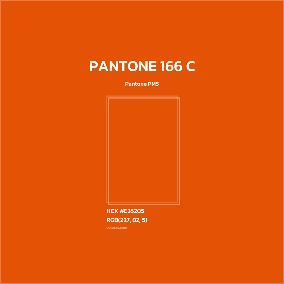 #E35205 PANTONE 166 C CMS Pantone PMS - Color codes and meaning | Matching colors and paints