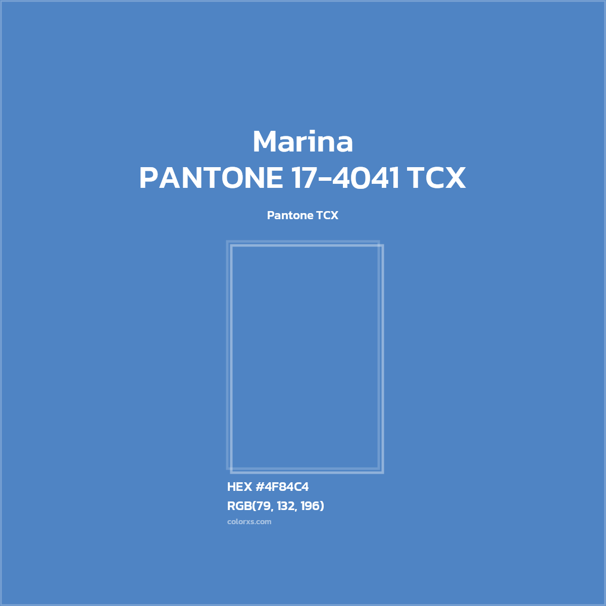 #5085C3 PANTONE 17-4041 TCX - Marina CMS Pantone TCX - Color codes and meaning | Matching colors and paints