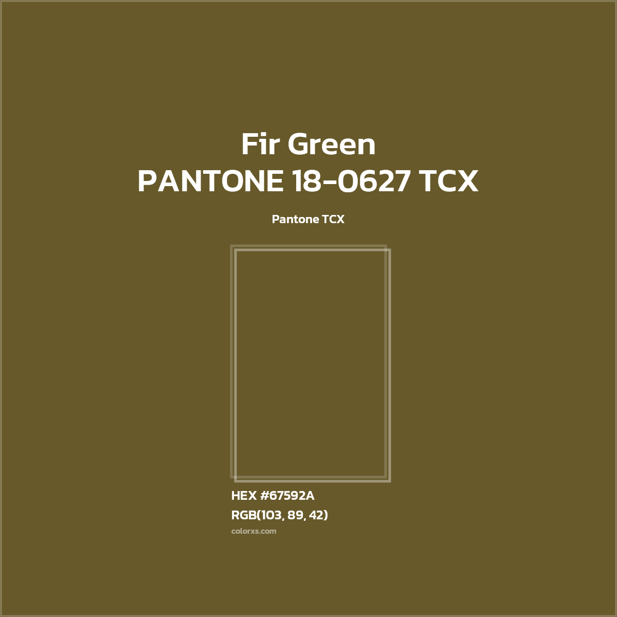 #67592A PANTONE 18-0627 TCX - Fir Green CMS Pantone TCX - Color codes and meaning | Matching colors and paints
