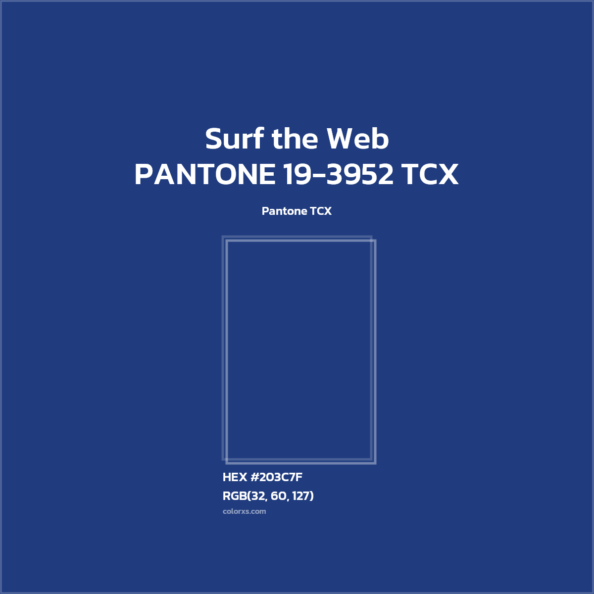 #203C7F PANTONE 19-3952 TCX - Surf the Web CMS Pantone TCX - Color codes and meaning | Matching colors and paints
