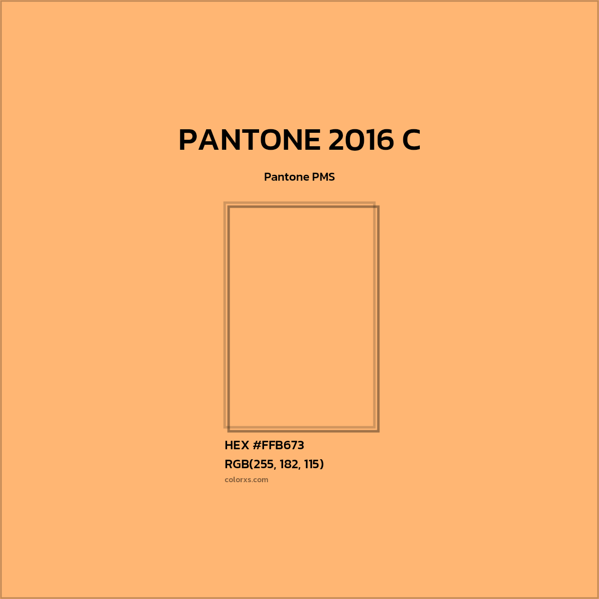 #FFB673 PANTONE 2016 C CMS Pantone PMS - Color codes and meaning | Matching colors and paints