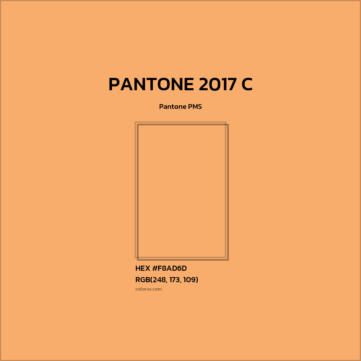 #F8AD6D PANTONE 2017 C CMS Pantone PMS - Color codes and meaning | Matching colors and paints