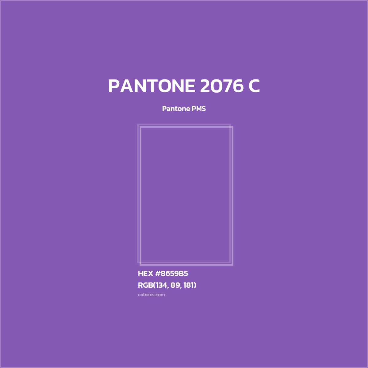 #8659B5 PANTONE 2076 C CMS Pantone PMS - Color codes and meaning | Matching colors and paints