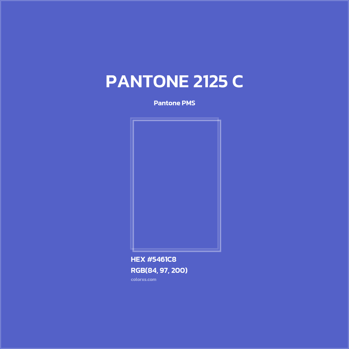 #5461C8 PANTONE 2125 C CMS Pantone PMS - Color codes and meaning | Matching colors and paints